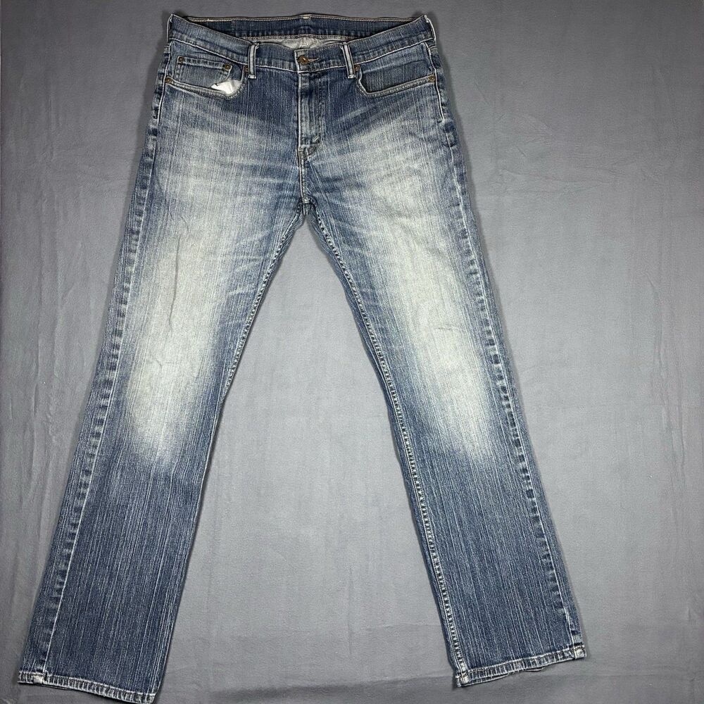Levis 559 Mens Relaxed Straight Leg Jeans 34x34 Medium Wash Blue 100 Cotton